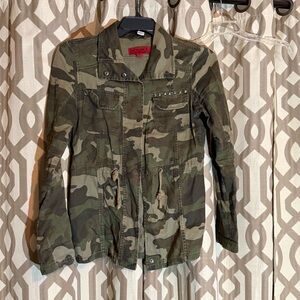 CoffeeShop Olive Camouflage Jacket